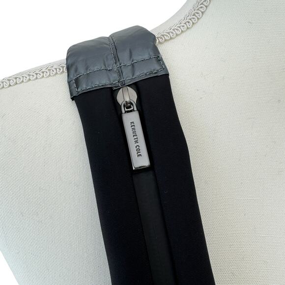 KENNETH COLE NY Backpack Gunmetal Grey Vesey Water Resistant Nylon Travel - Picture 13 of 16